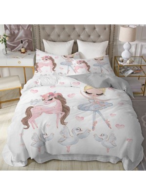 Frozen Letto Copri Piumone Ballerina Federa Duvet Cover Ballet Bed Set 945002D